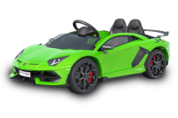 Lamborghini 12V con Licenza Nero 2 posti per bambini